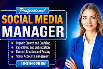 be your social media marketing manager and content creator