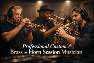 record a professional brass horn or woodwind session for your music production