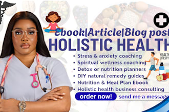 do holistic, ebook ghostwriter, DIY natural, anxiety, natural herbal, nutrition