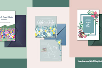 illustrate bespoke floral wedding stationery