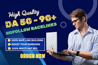 provide monthly off page SEO using high authority white hat nofollow backlinks