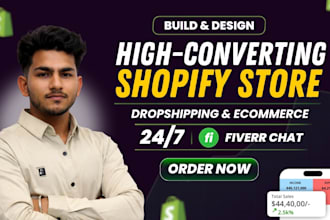 build a shopify dropshipping  store or ecommerce website development
