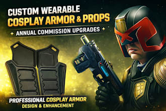 custom wearable cosplay armor, helmet and props upgrades for annual commission