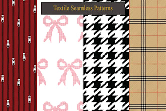 create seamless patterns for textile print