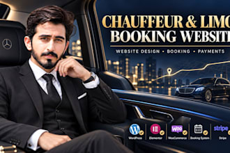 design a chauffeur limo or taxi booking website