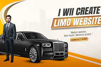 design chauffeur, limousine, or taxi booking website
