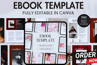 design canva ebook, redesign canva workbook,  canva ebook, edit digital planner