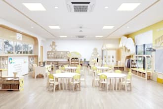 sketch modular kid playroom,classroom layout design,education interior rendering