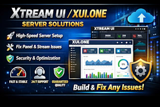 build latest and high speed server and fix any issue in xtream ui xui one