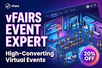 professionally organize and manage your vfairs event