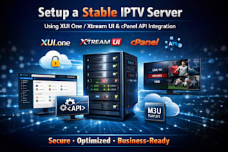 install xui one or xtreamui cpanel, server installation, server setup, HTML
