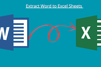 extract data from word documents and convert to excel