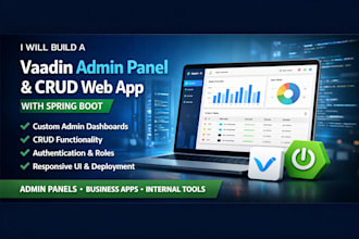 build a vaadin admin panel or crud web app with spring boot