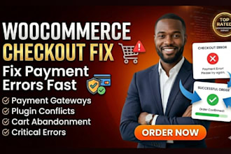 fix woocommerce checkout error and payment issues fast