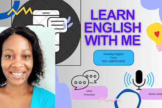 help you practice english through chat and voice notes