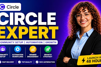 setup circle so community, online course, manage circle so and membership site