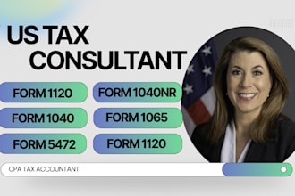 be CPA tax accountant for irs tax filing, consulting, planning, 5472, 1120, 1040