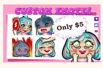 create high quality custom emotes for twitch, discord