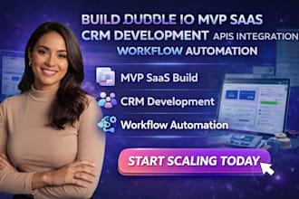 build bubble io mvp saas CRM development apis integration workflow automation