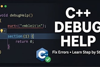 provide cpp tutoring and debugging support