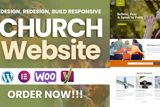 design church ministry website charity nonprofit donation wordpress website