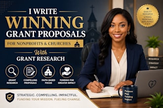 write winning nonprofit and church grant proposals with grant research