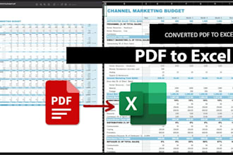 pdf to excel conversion, and document formatting