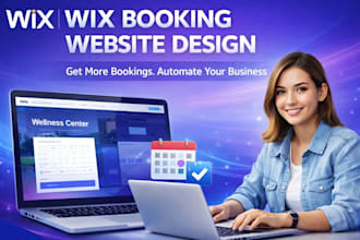 wix booking website design, wix redesign, wix business, wix booking integration