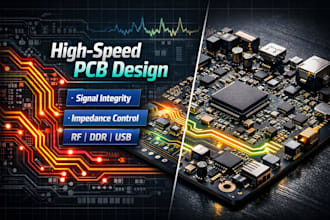 design high speed pcb layout for rf, ddr, usb, high frequency circuits