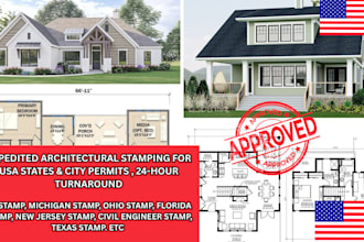 review and stamp, USA engineer stamp, california stamp,michigan stamp,ohio stamp