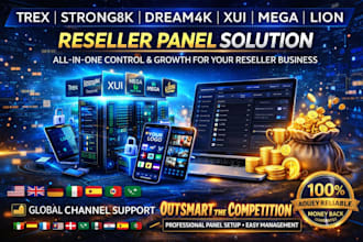 offer trex panel, strong8k, dream4k, xui reseller, mega, lion reseller panel