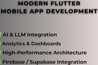 build a flutter mobile app with API and firebase