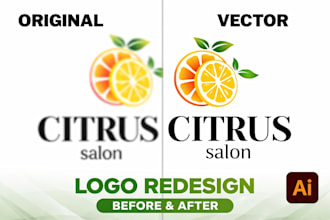 redesign or fix your logo professionally