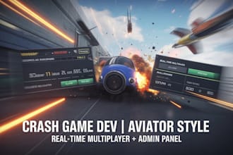 build aviator style crash game with real time engine and admin dashboard