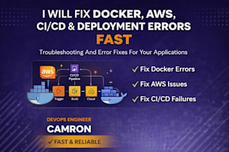 fix docker, aws ecs, ci cd or deployment errors fast