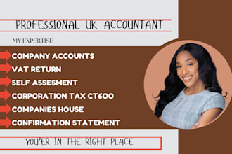 be your UK accountant, UK vat, file UK company accounts, corporation tax ct600