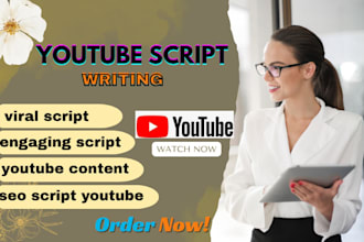 be your youtube script writer for engaging and high retention video