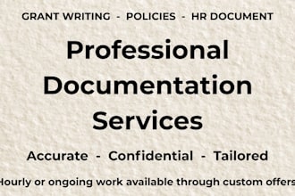 write HR policies, compliance documents, and grant proposals