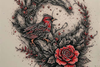 design professional tattoo and custom tattoo