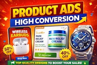 design high converting product ads for social media