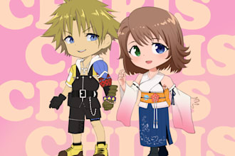 draw any chibi character with color