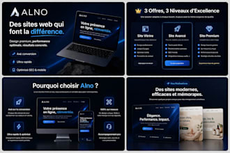création de site web avancé ou site vitrine sur demande du client