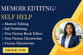 memoir editing, nonfiction, self help, fiction ghostwriter, fiction