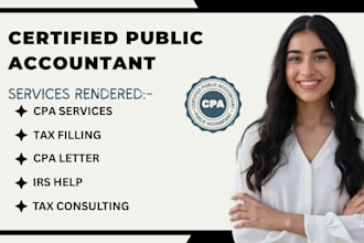be CPA tax accountant for tax consulting, filing, planning, international tax