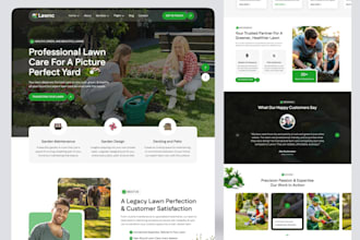 design landscaping website gardening lawn care snow tree removal planting leads