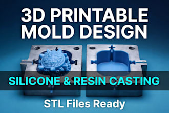 design 3d printable silicone resin molds for casting stl files rtv silicone