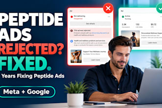 fix peptide ads peptide meta facebook ads peptide google ads disapprovals