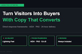 write converting landing page copy that gets you more sales fast