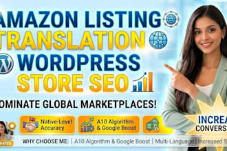 do perfect amazon listing translation seo optimization amazon store wordpress