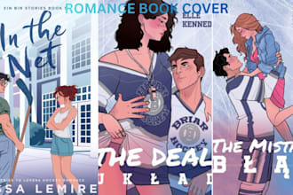 romance book cover illustration ebook cover lgbtq gay and ya romance book cover